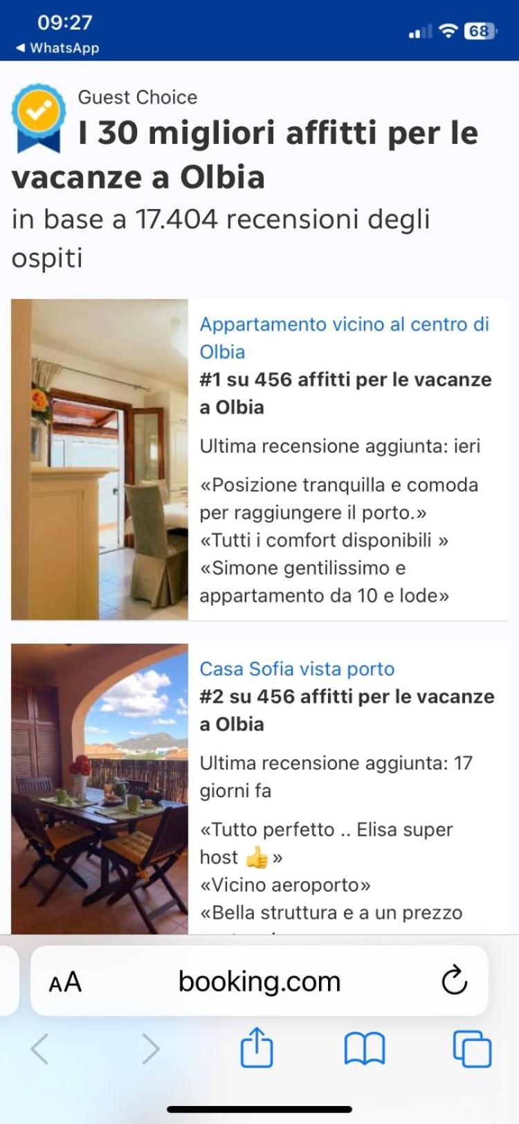 Casa Sofia Vista Porto Leilighet Olbia Eksteriør bilde